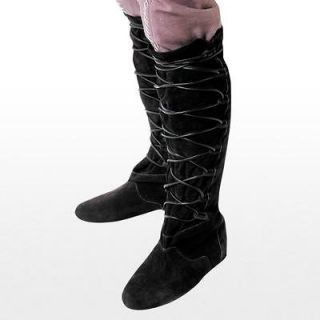 Robin of Locksley Boots   Black Suede Perfect For Re enactment Stage 