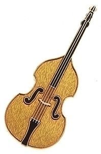 new orchestra upright bass pin lapel  4
