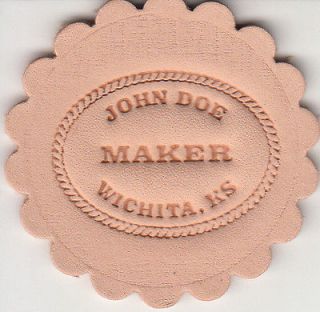 Custom Makers Stamp for leather embossing / clicker and hammer delrin 