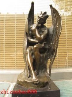 14 fallen angels satan demons marble bronze art statue from