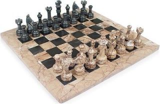 classic marina black marble chess set 16 one day shipping