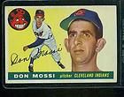 1955 topps 85 don mossi indians rookie ex+ 8346 expedited