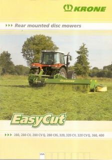 Farm Implement Brochure   Krone   280 etal   Rear Disc Mowers (FB374)