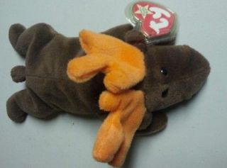 Retired Chocolate The Moose TY Beanie Baby Babies Collectible April 27 