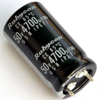 2x japan rubycon 4700uf 50v electrolytic capacitors from hong kong