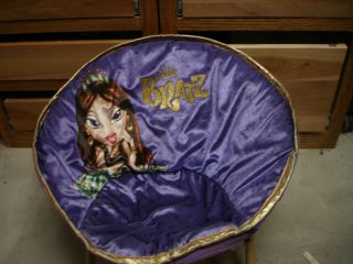euc bratz cute round padded portable moon chair cute time