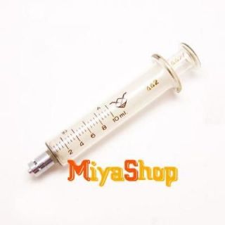 50pcs glass injector lock head glass syringe 10ml more
