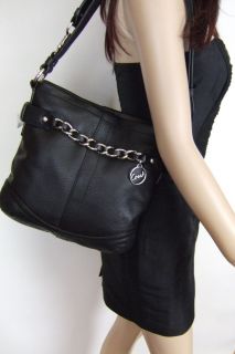 Hot~ NWT Coach Leather Chain Duffle Crossbody Shoulder Bag 19722 $298