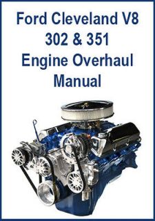 ford 302 and 351 cleveland engine overhaul manual on cd