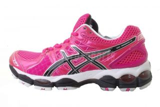 Asics Gel Nimbus 14 Neon Pink Womens Running Shoes T291N 3590