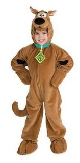 Child Boys Girls Deluxe Scooby Doo Plush Halloween Costume, Medium