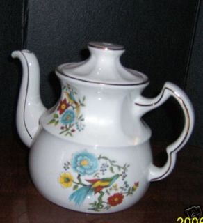 ellgreave genuine ironstone tea pot wood sons england time left