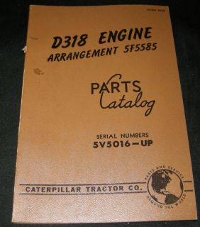 cat caterpillar d318 diesel engine parts manual 5v time left