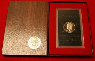 1971 PROOF IKE DOLLAR (BROWN IKE 40% SILVER) LOW COMBINED SHIPPING