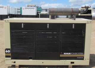60kw Kohler Natural Gas / Propane Generator / Genset   Load Bank 