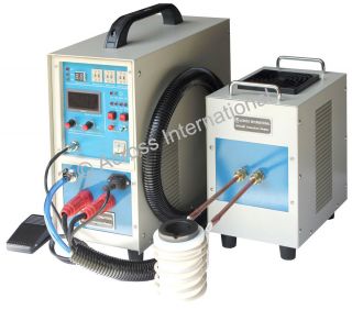 15KW 30 80KHz Dual Station MidFrequency Induction Heater Heating 