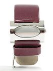 Nina Ricci N005.12 Burgundy Leather Strap Face Digital Watch £425