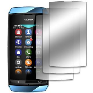   Pack of Mirror Screen Protector Film Covers for Nokia Asha 305 / 306