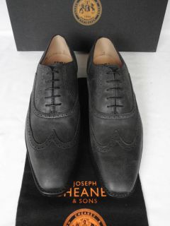 Joseph Cheaney Gunmetal Grey Calf Leather Oxford Lace Up Shoes UK 7.5 