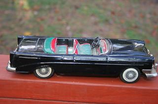 NICE VINTAGE BANDAI 1956 CHEVROLET CONVERTIBLE TIN FRICTION CAR