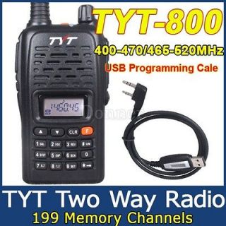 5W TYT 800 UHF 400 470Mhz Handheld FM Transceiver TwoWay Radio 