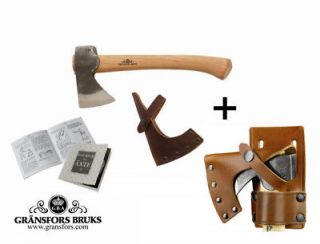 gransfors bruks mini hatchet axe 410 leather holster from germany