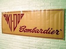 vintage ski doo bombardier logo mini banner 11 x 29