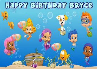 BUBBLE GUPPIES for Birthday CAKE topper Edible image FROSTING SHEET 