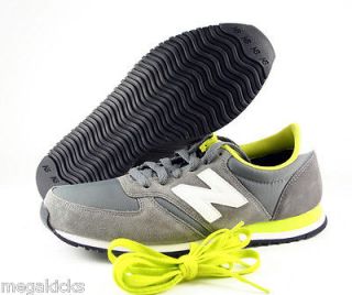 U420GS] NEW BALANCE THE 420 CLASSIC GRAY/WHITE/YEL​LOW MENS SIZE 9 