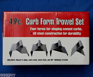 Piece Landscaping Curb Form Hand Finishing Trowels. Concrete Curbing 
