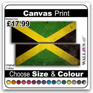 WALLRUS ART]   Abstract Grunge Jamaica Jamaican   FLAGS & MAPS