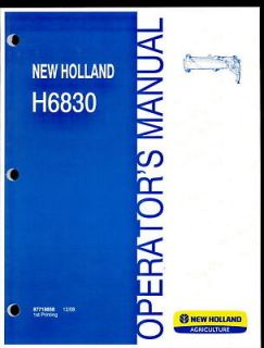 new holland operator s manual h6830 disc mower time left