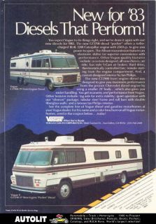 1983 vogue diesel motorhome rv ad  7 99  1983 