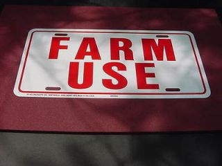 FARM USE* LICENSE PLATE HILARIOUS ADDITION  RAT HOT STREET ROD 1950s 