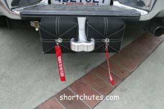 drag racing mini drag chute bag with tow hook black or silver bags 