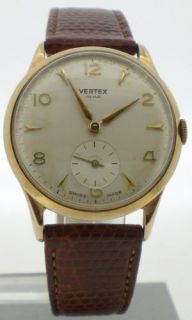 vertex pre owned gents 1950s 9ct gold manual watch time