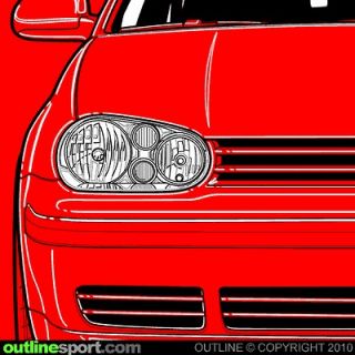 MK4 GTi T SHIRT by OUTLINE   Not affiliated with Volkswagen. VW 