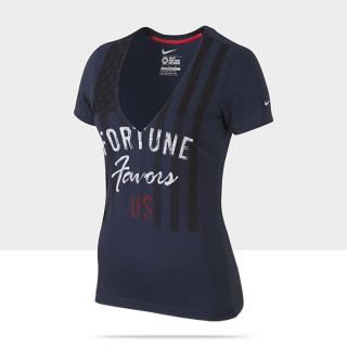 US Authentic Fortune Favors Us Womens T Shirt 450480_410_A
