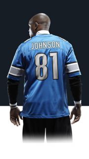    Calvin Johnson Mens Football Home Game Jersey 468952_484_B_BODY