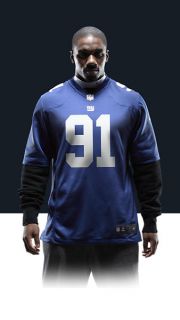    Justin Tuck Mens Football Home Game Jersey 468962_497_A_BODY
