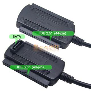 in 1 USB 2 0 to IDE SATA 2 5 3 5 Hard Drive HD HDD Adapter Converter 