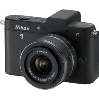 Nikon 10 Megapixel (10 MP) 1 V1 Digital Camera 10 30mm VR Kit   Black 