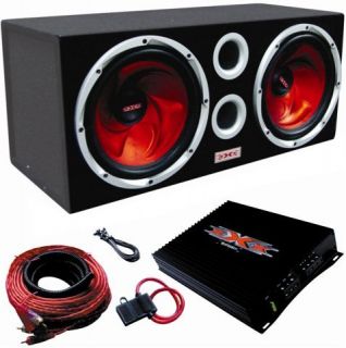 Dual 12 Subwoofer Package Complete System w Amplifier