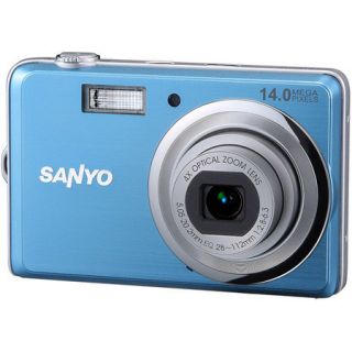 NEW Sanyo VPC E1500TP 14 Megapixels Digital Camera 4x Optical Zoom 5x 