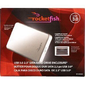 Rocketfish USB 3 0 2 5 SATA Hard Drive Enclosure RF HD3025