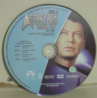 Star Trek The Original Series Season Two   Disc Number 3 Only