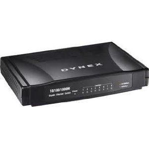 Dynex   8 Port 10/100/1000 Gigabit Ethernet Switch DX GB8PRT