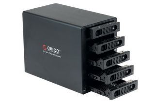 ORICO 5 Bay Aluminum 3 5 Hard Drive Enclosure USB3 0 eSATA Firewire 