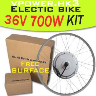 36V 700W 26 Front Wheel Electric Bicycle Motor Kit E Bike Cycling 