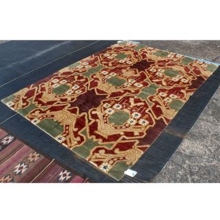 6ft x 9ft hand knotted tibet rug 70 % off 6ft x 9ft very good vintage 